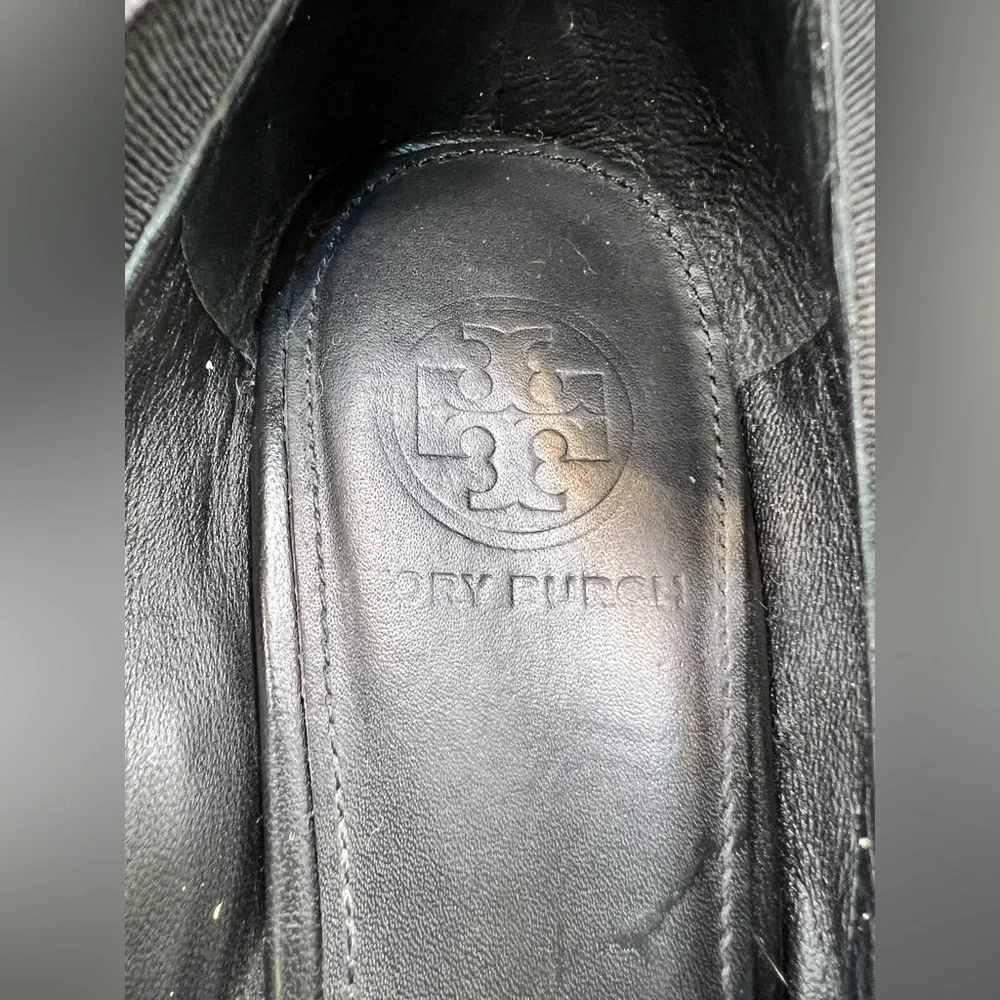Tory Burch‎ Black and Tan Heels, Pre-Owned, Size: 10M